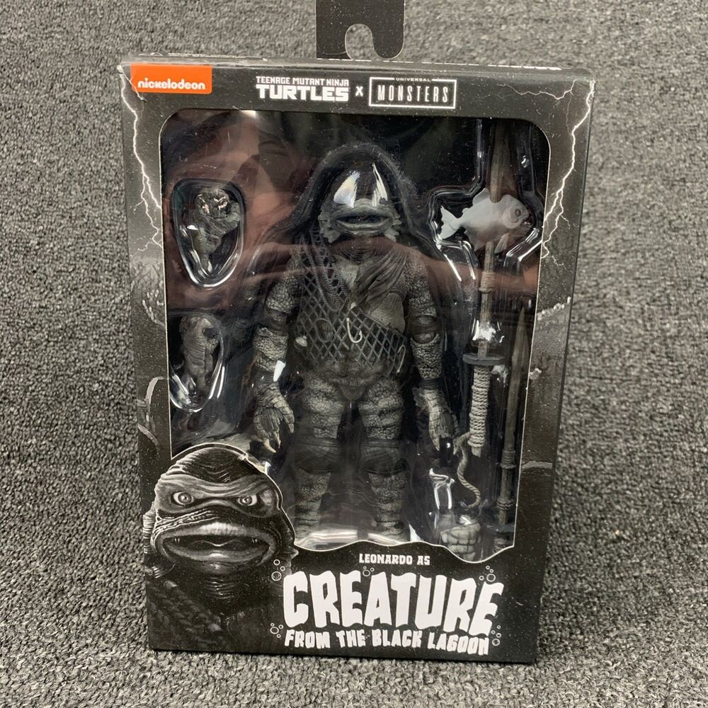 NECA Teenage Mutant Ninja Turtles Leonardo Creature From The Black Lagoon NEW